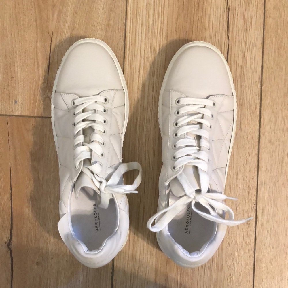 Aerosoles cream sneakers